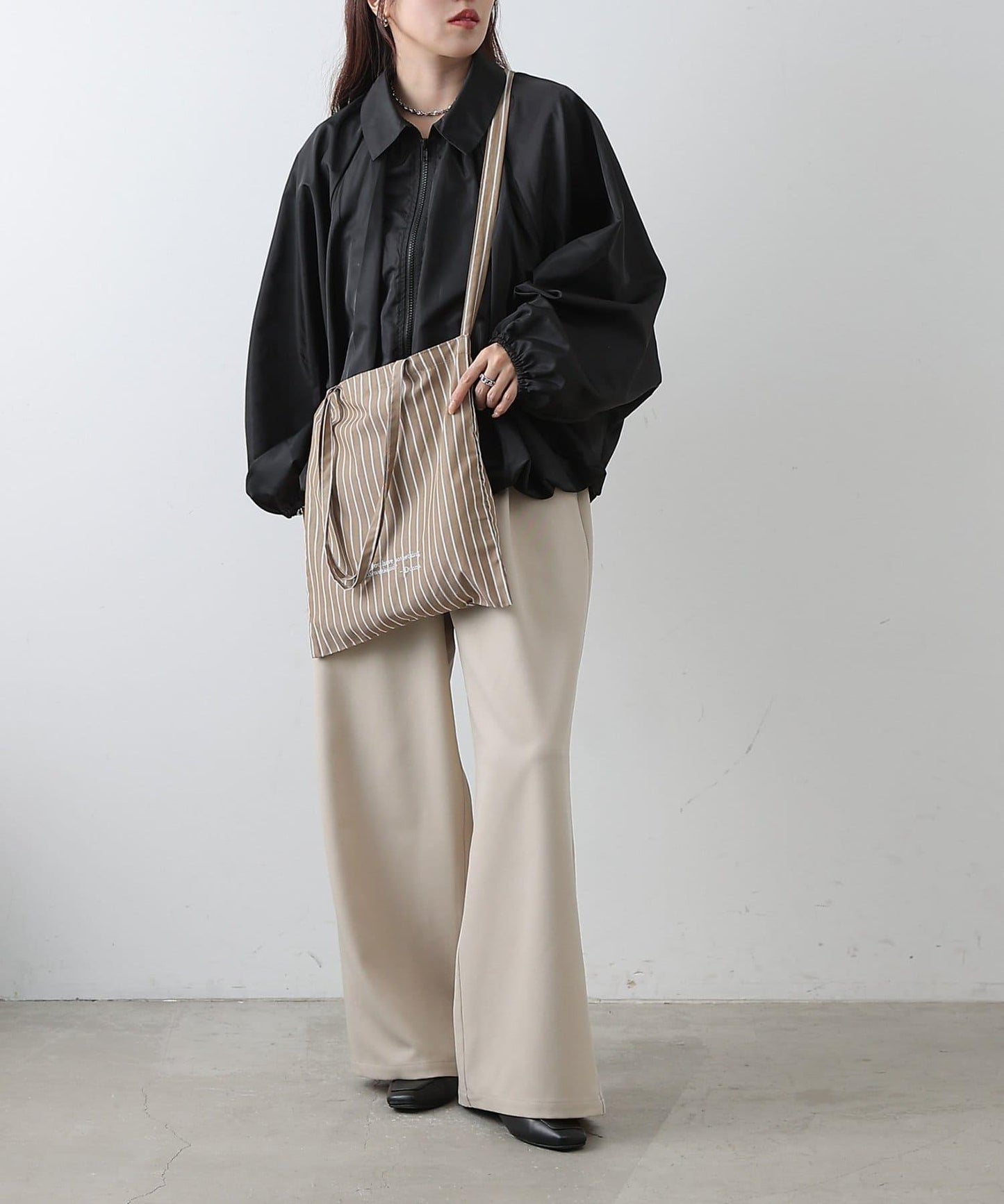 睡衣條紋 2WAY 托特包