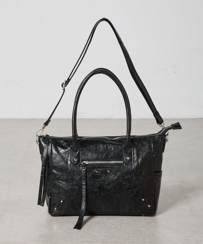 鉚釘裝飾手提包