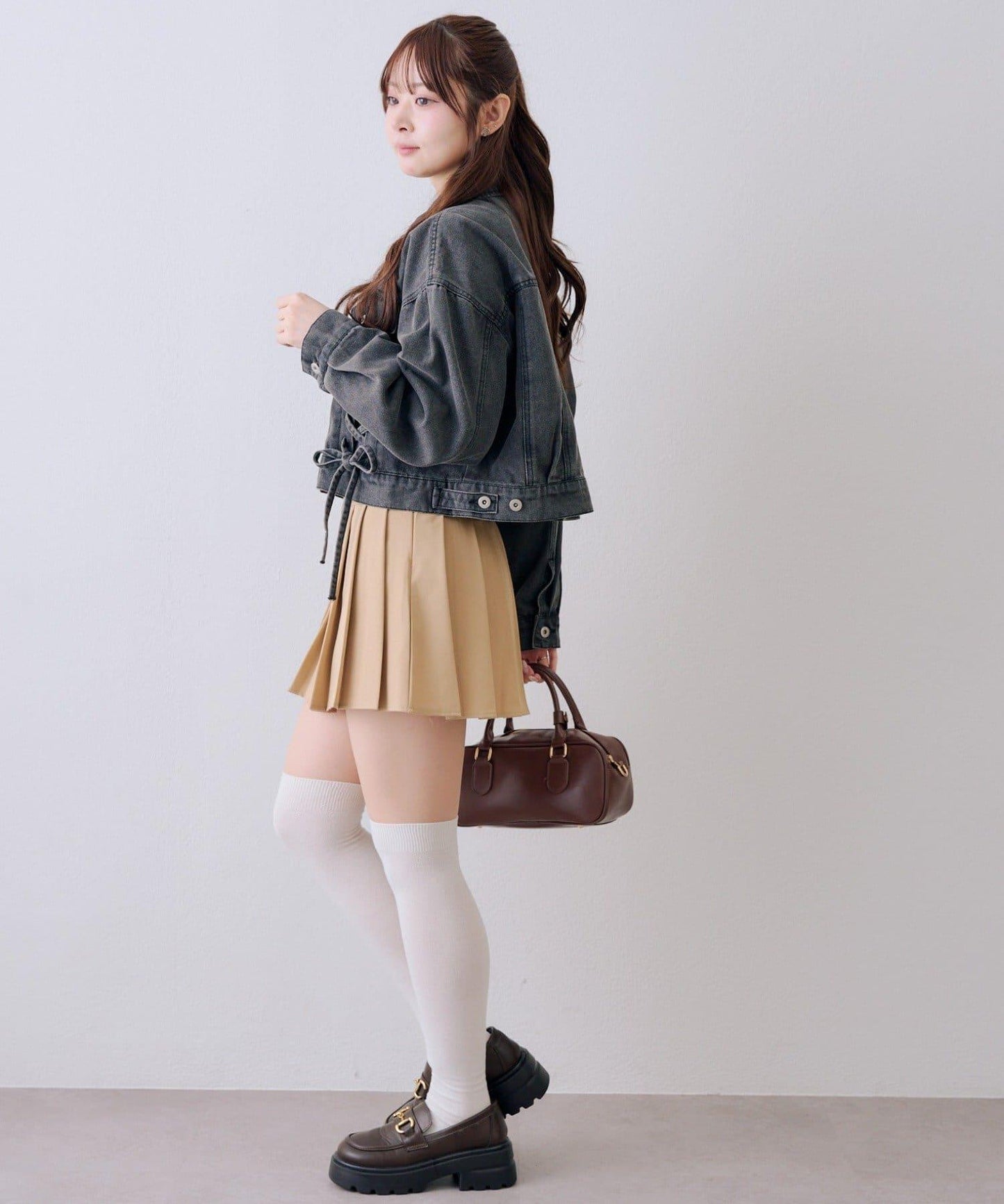 繫帶設計 牛仔夾克