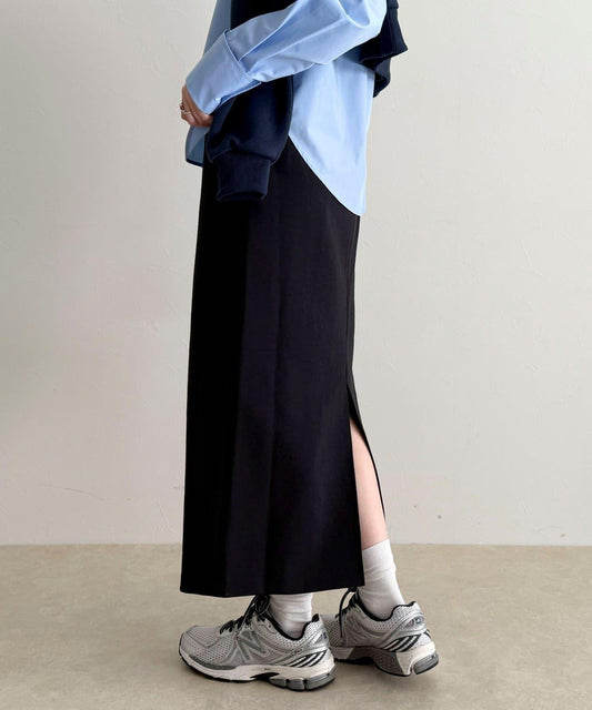 可成套搭配 修身 粉感斜紋 半身裙