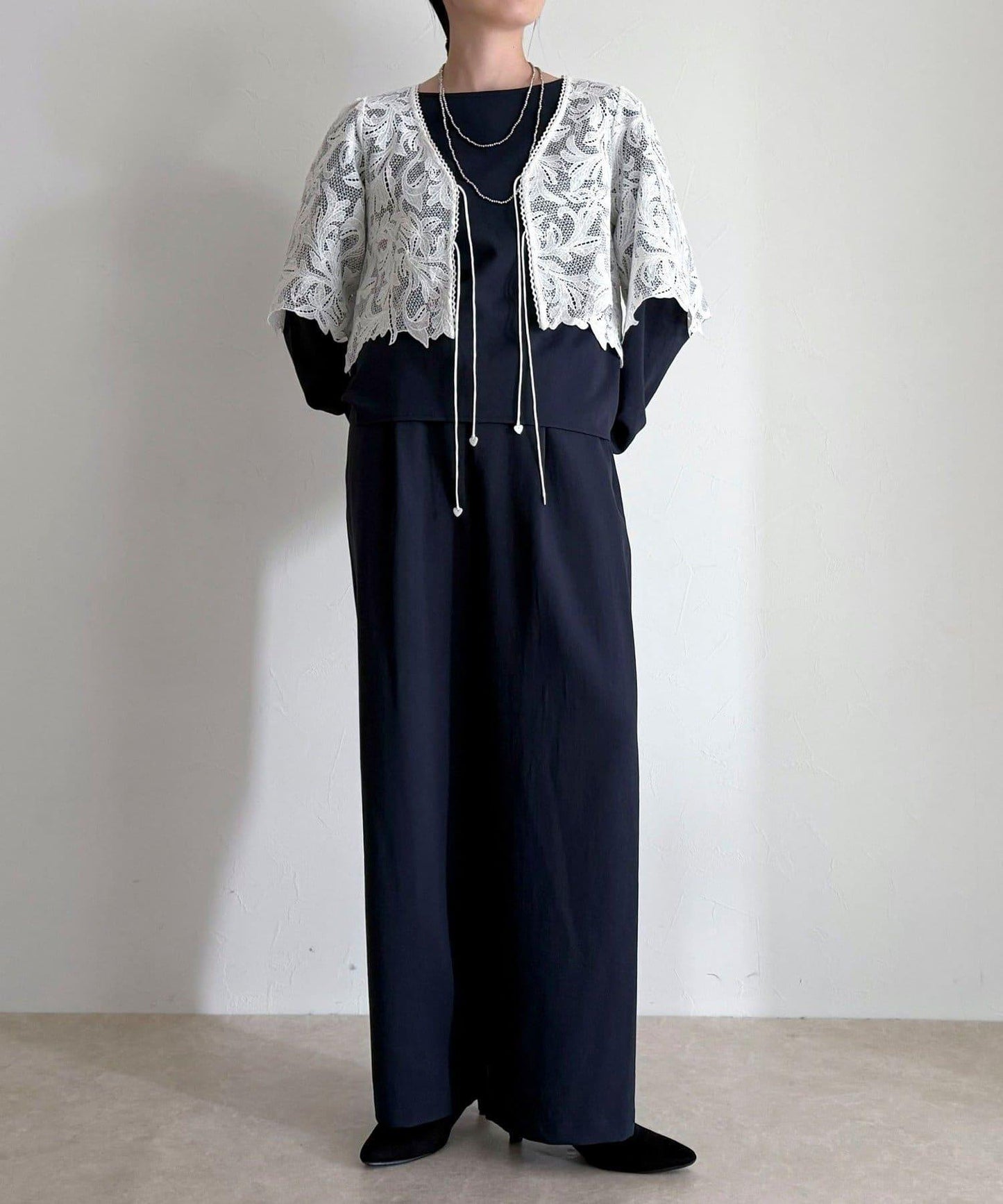 套裝可搭配 繭形 粉感斜紋 上衣