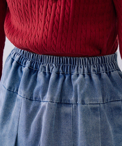 繫帶迷你百褶半身裙