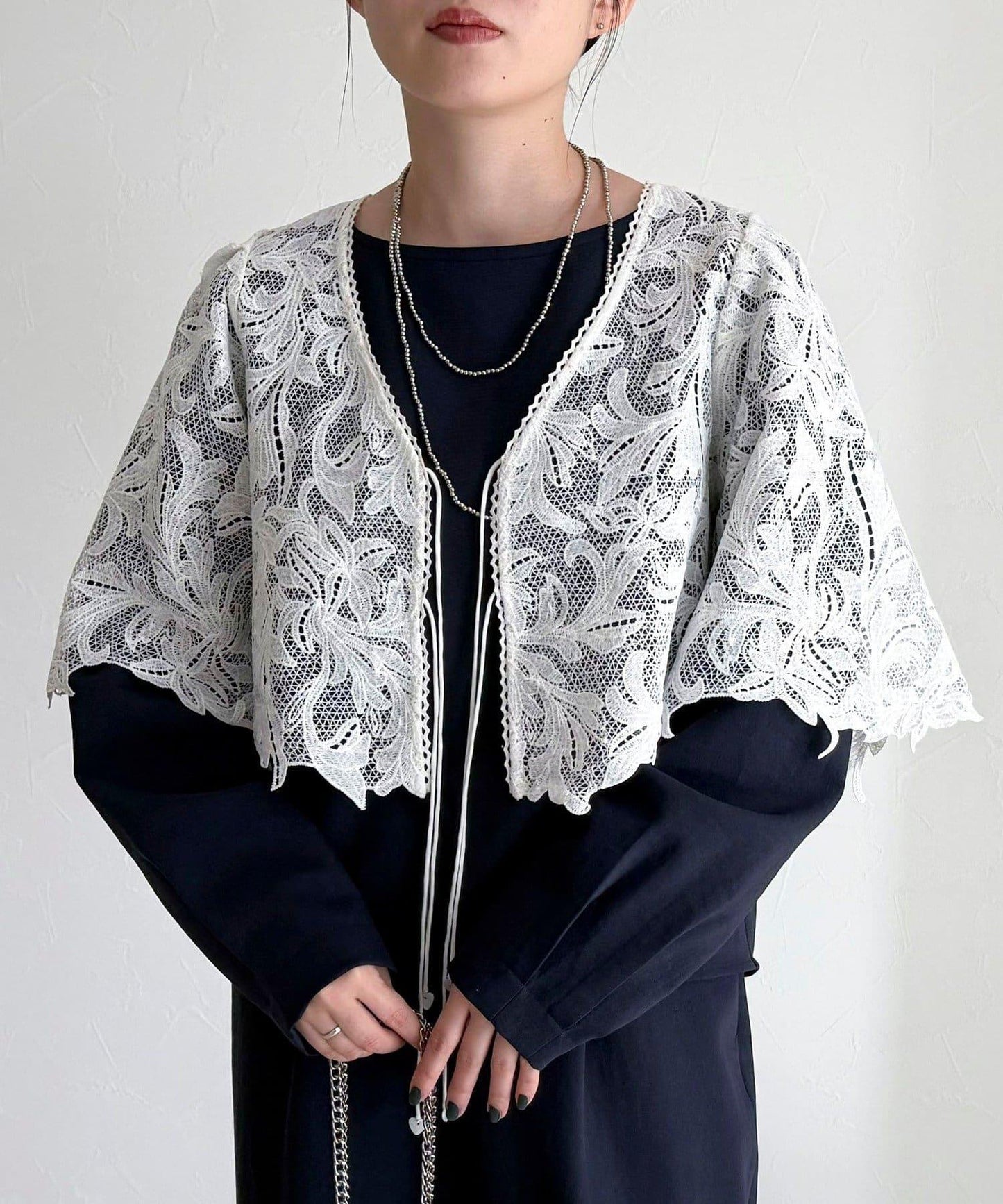 套裝可搭配 繭形 粉感斜紋 上衣