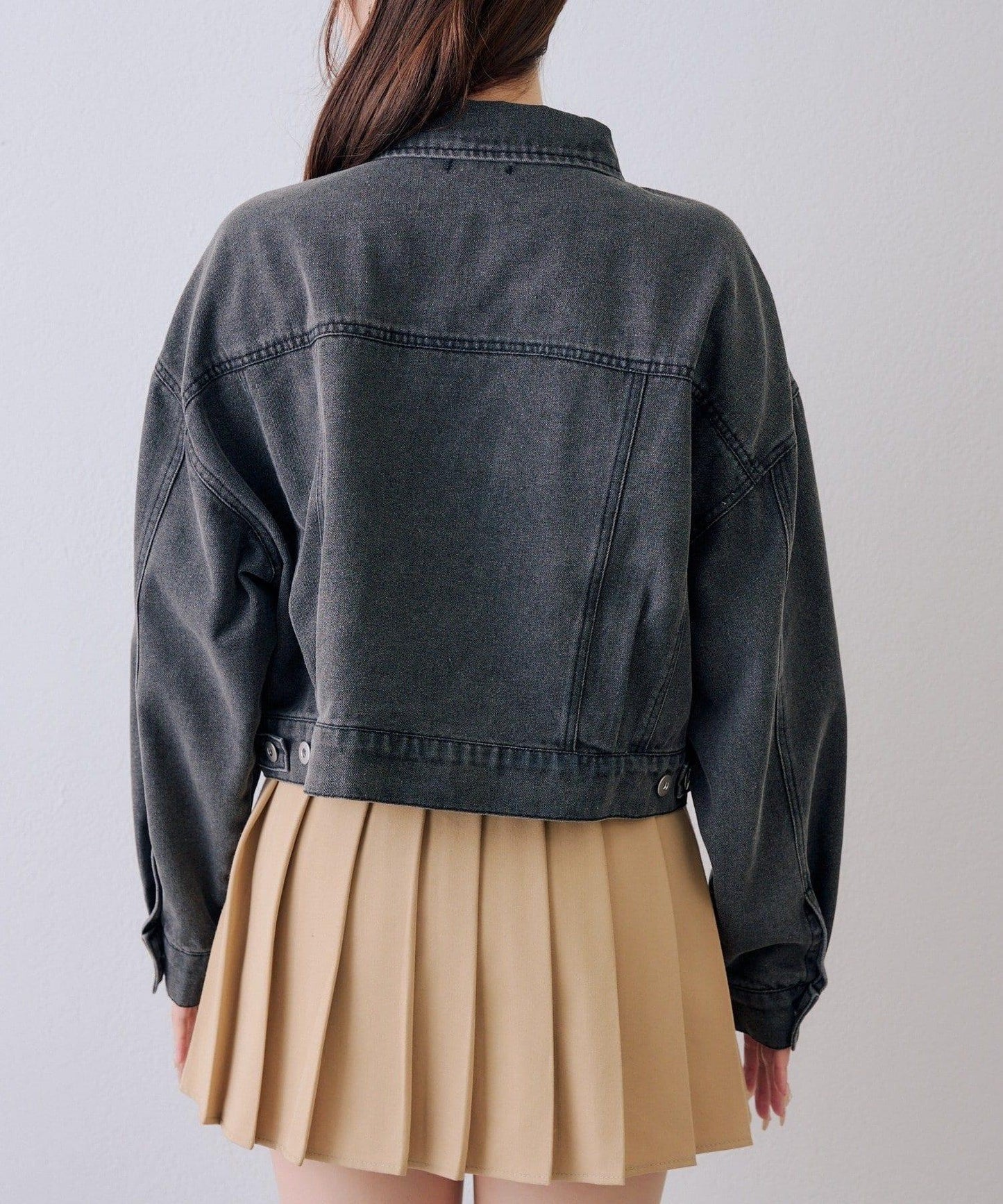 繫帶設計 牛仔夾克