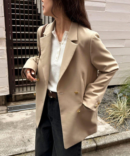 多尺碼可選 通勤休閒兩用 雙排扣西裝外套