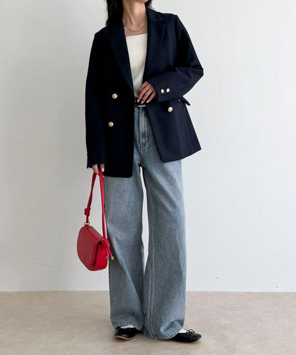 多尺碼可選 通勤休閒兩用 雙排扣西裝外套