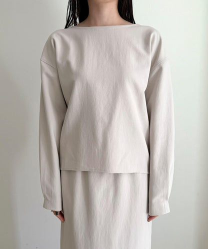 套裝可搭配 繭形 粉感斜紋 上衣