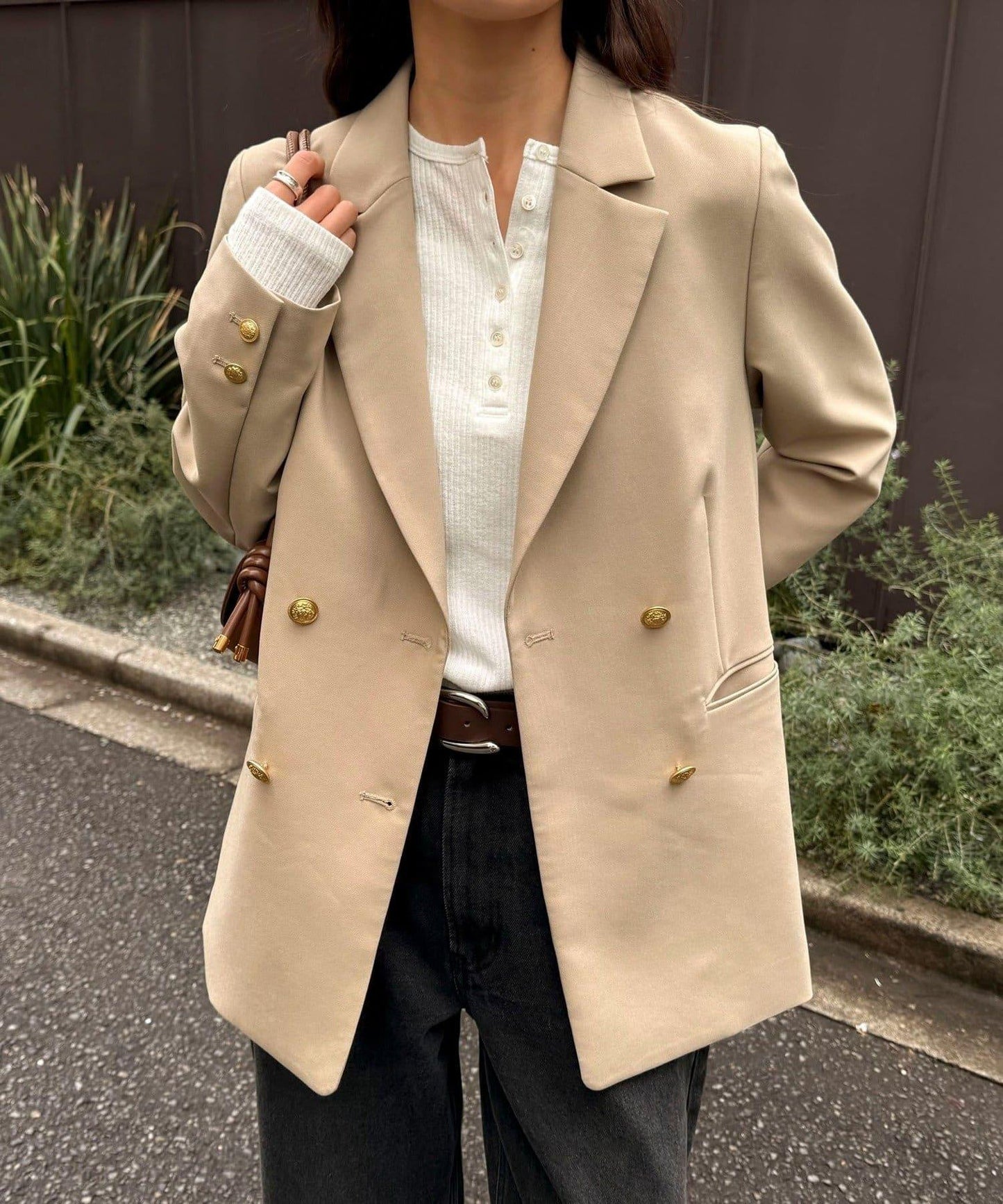 多尺碼可選 通勤休閒兩用 雙排扣西裝外套