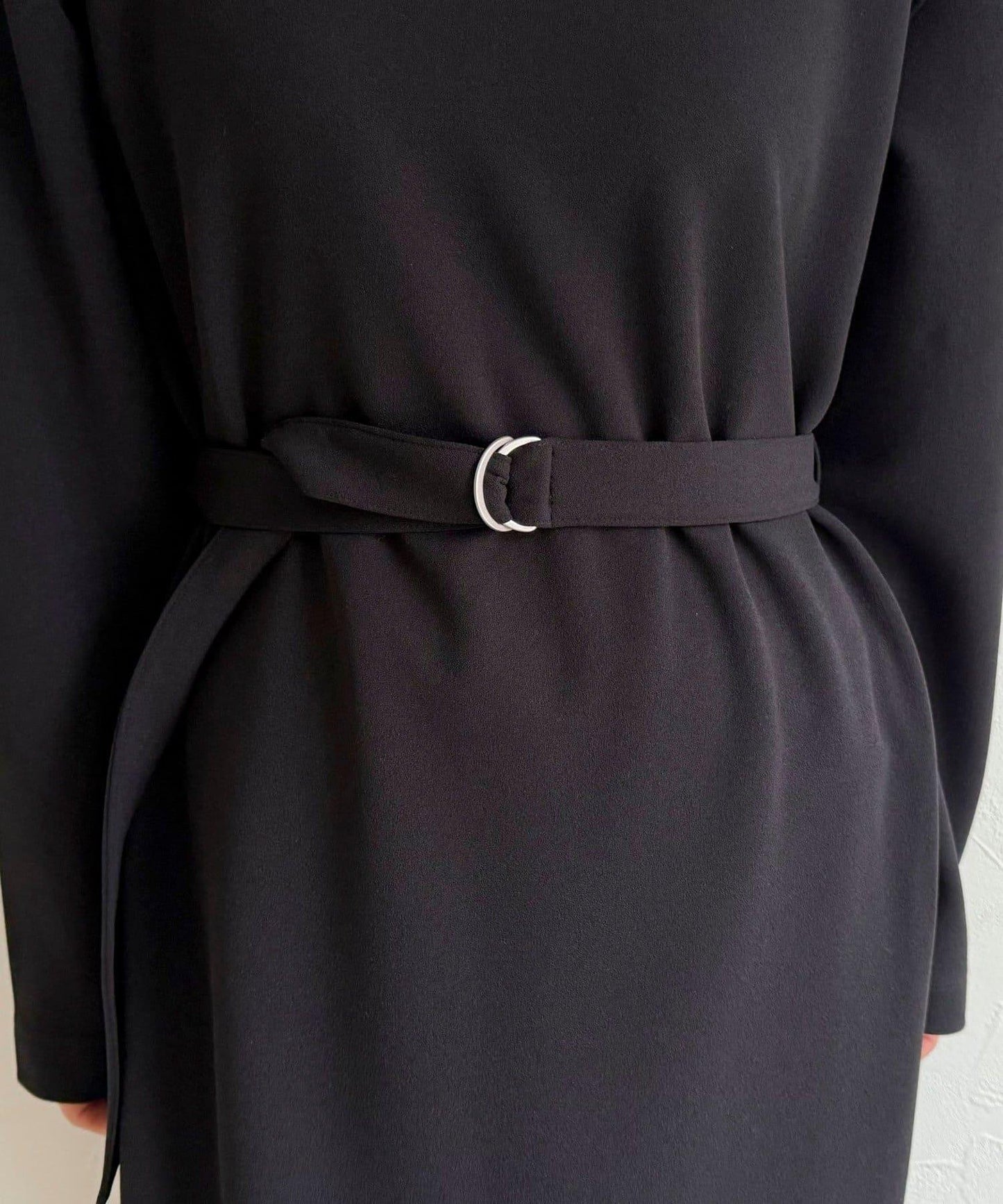 喬其紗腰帶連衣裙