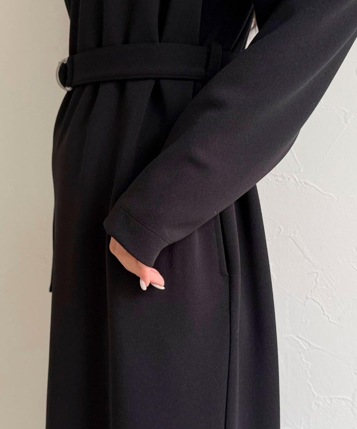 喬其紗腰帶連衣裙