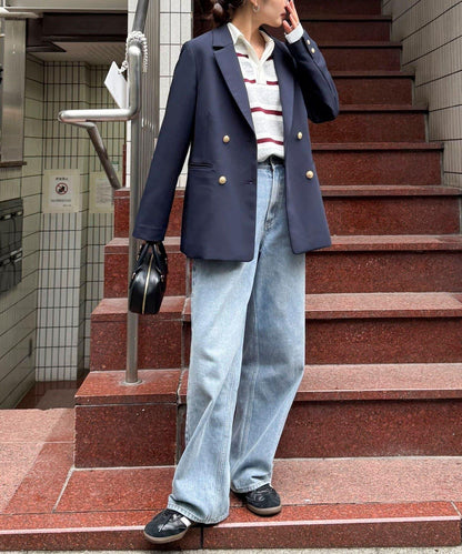 多尺碼可選 通勤休閒兩用 雙排扣西裝外套