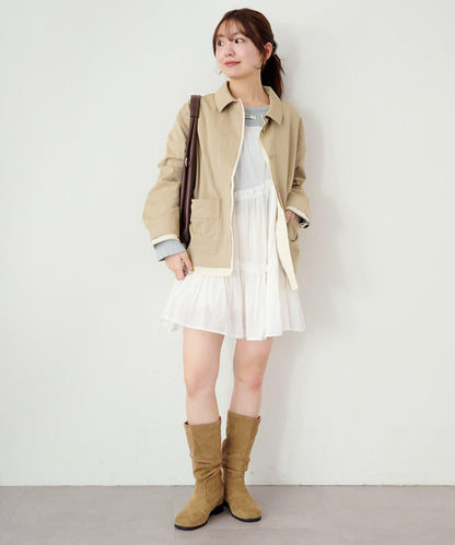 印度棉層疊設計中長上衣