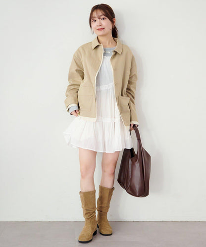 印度棉層疊設計中長上衣