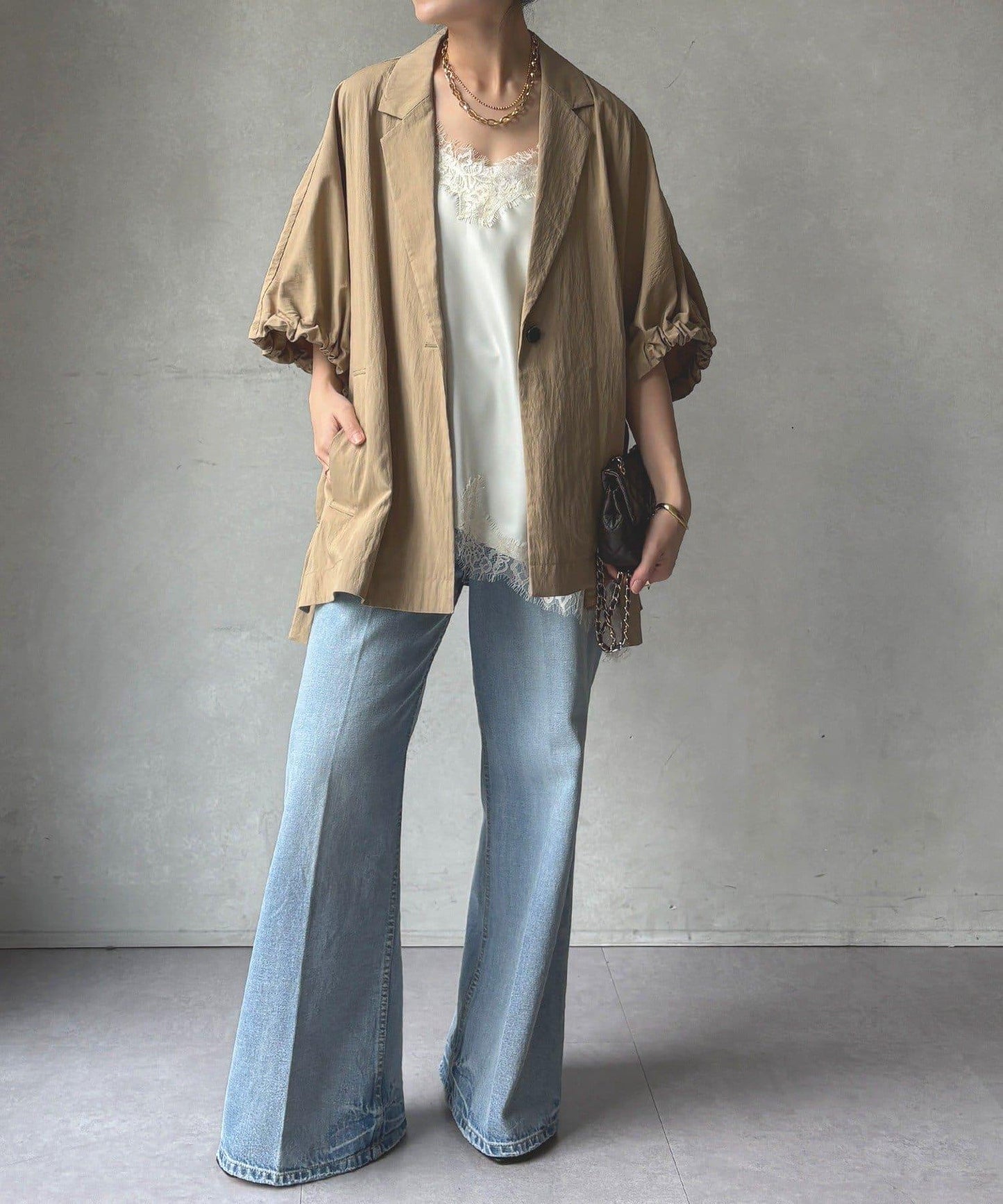 斗篷式西裝外套