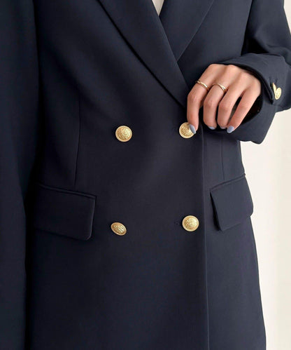 多尺碼可選 通勤休閒兩用 雙排扣西裝外套