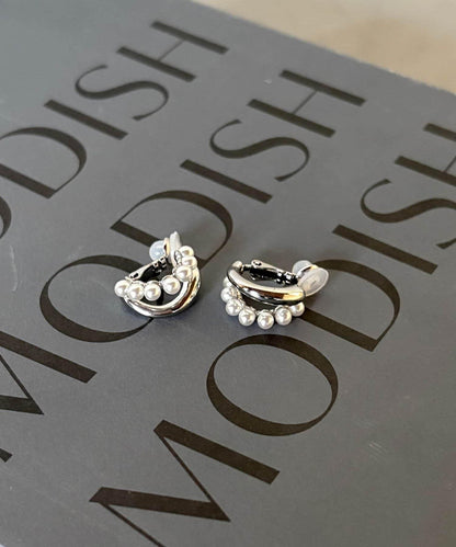 GOLDY/ゴールディ 雙層珍珠組合耳夾