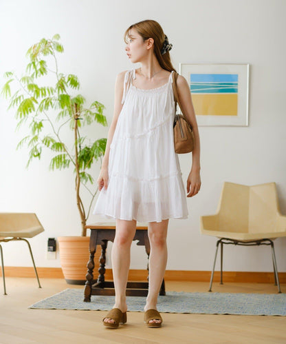 印度棉層疊設計中長上衣