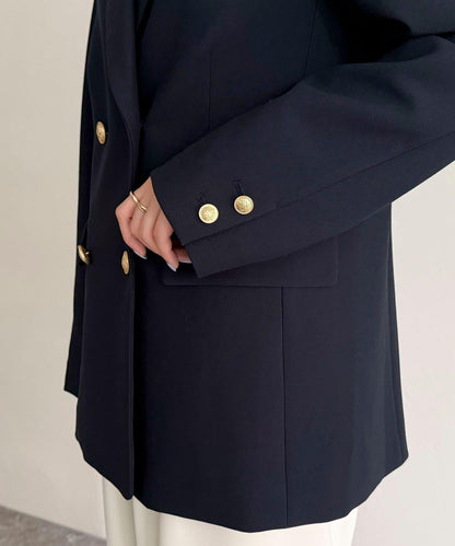 多尺碼可選 通勤休閒兩用 雙排扣西裝外套