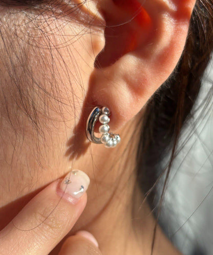 GOLDY/ゴールディ 雙層珍珠組合耳夾