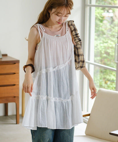 印度棉層疊設計中長上衣