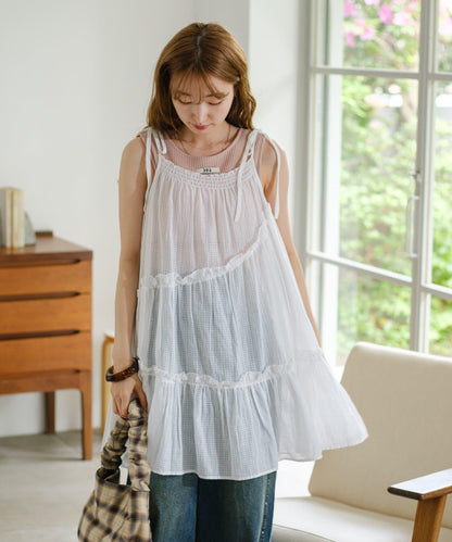 印度棉層疊設計中長上衣