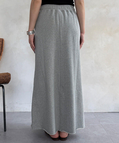 毛圈面料 長款半身裙