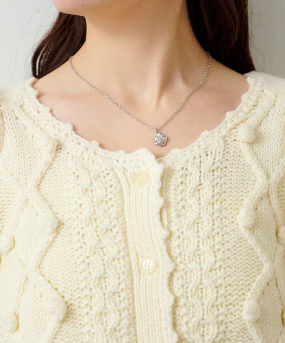 毛球裝飾 針織開衫