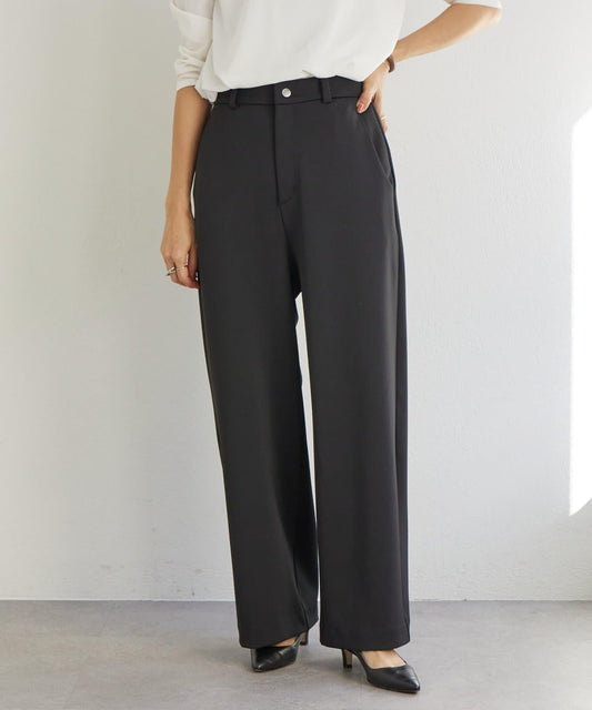 圓點按扣 直筒 褲子