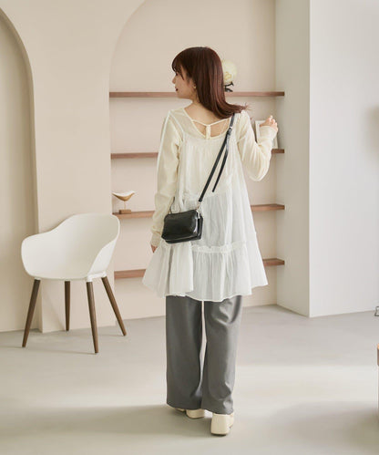 印度棉層疊設計中長上衣