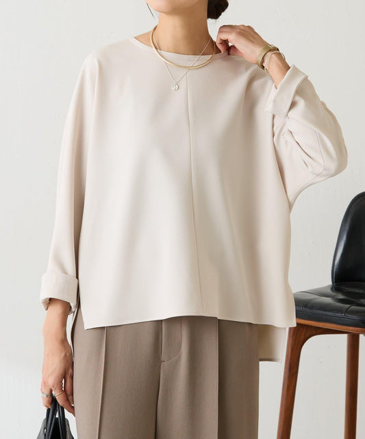 彈力斜紋套頭上衣