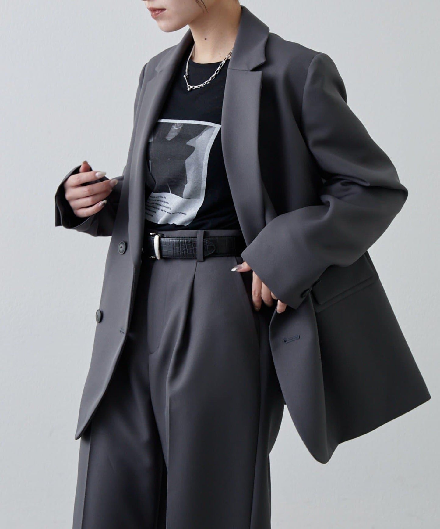 透紗照片圖案長袖T恤