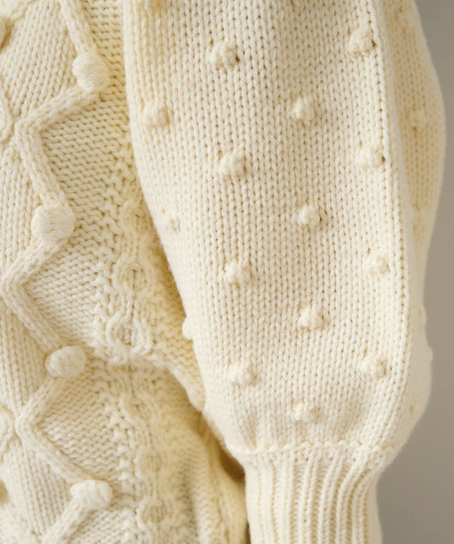 毛球裝飾 針織開衫