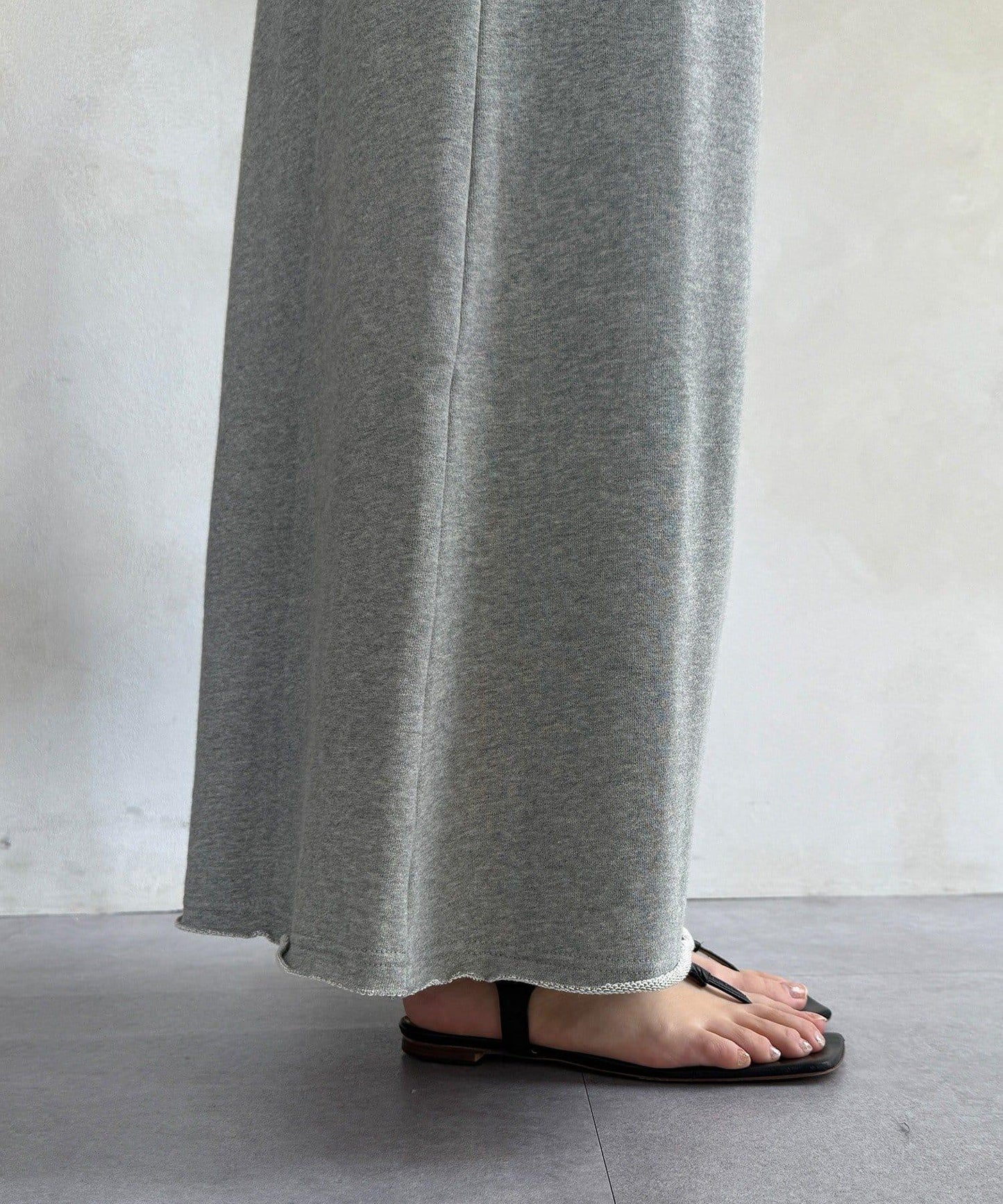 毛圈面料 長款半身裙