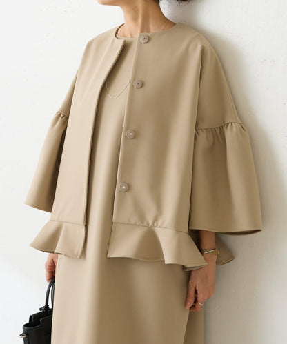 LIVETART 下襬荷葉邊夾克