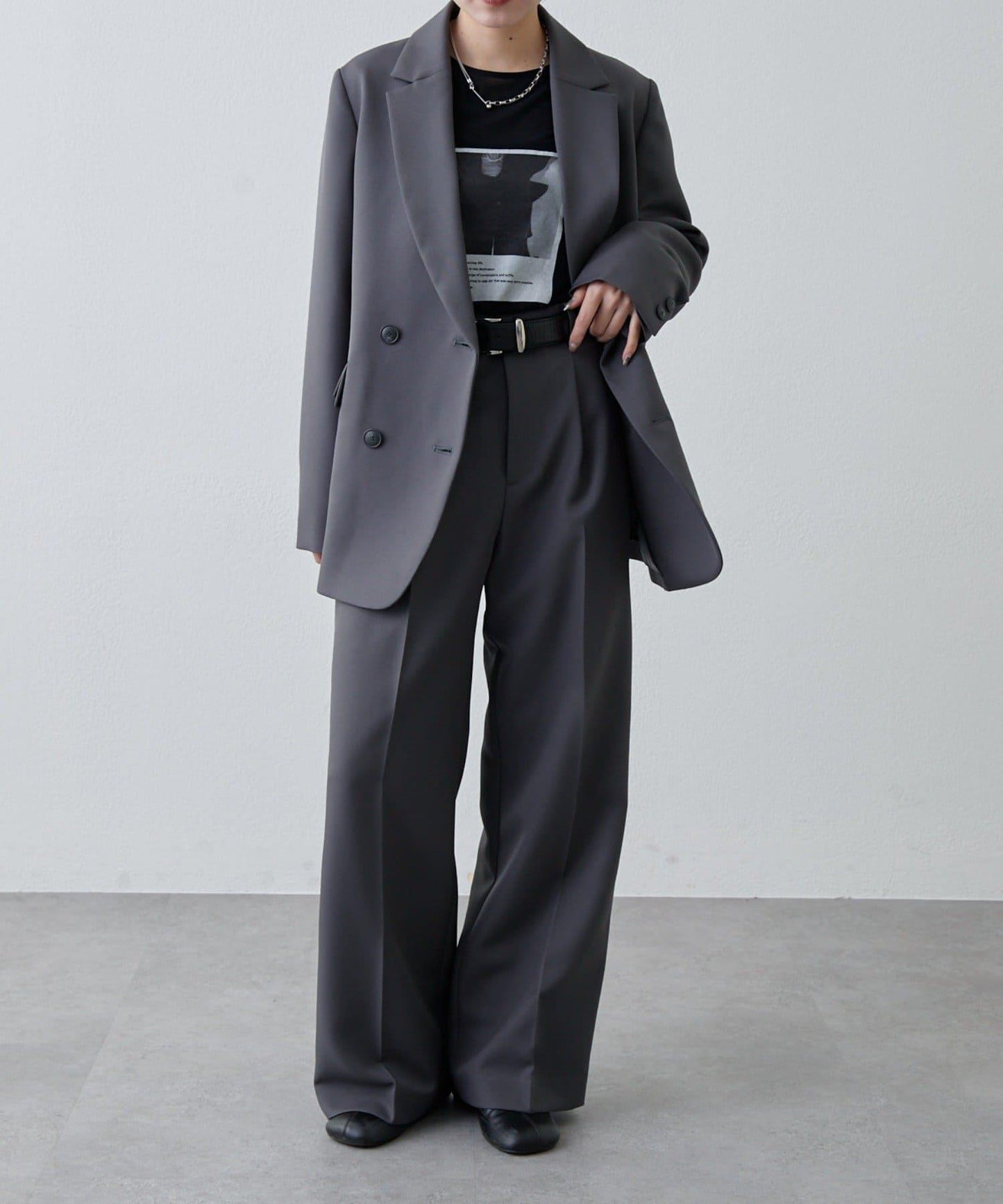 透紗照片圖案長袖T恤