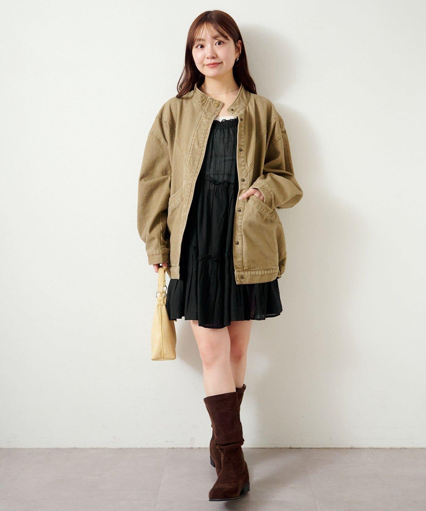 印度棉層疊設計中長上衣