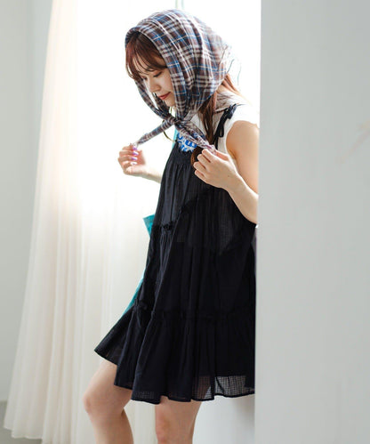 印度棉層疊設計中長上衣