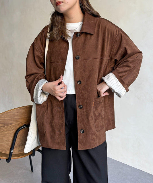 仿麂皮夾克
