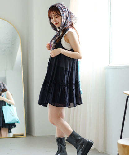 印度棉層疊設計中長上衣