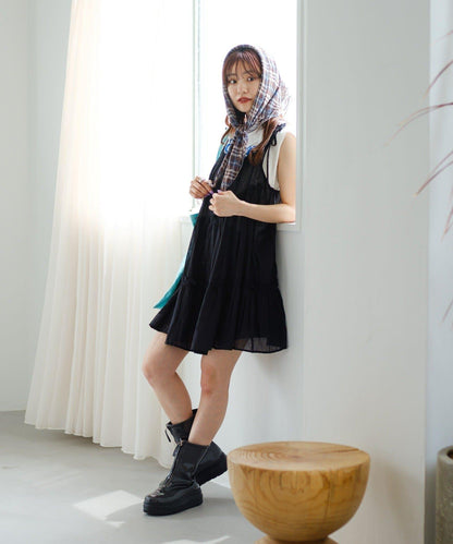 印度棉層疊設計中長上衣