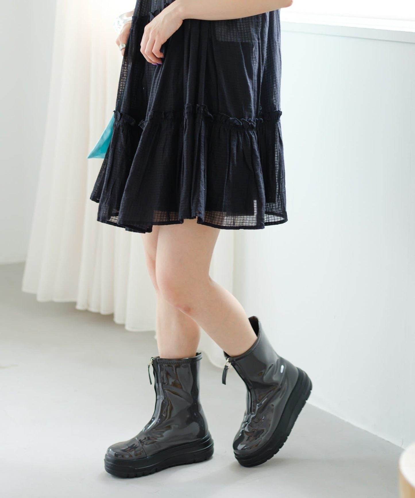 印度棉層疊設計中長上衣