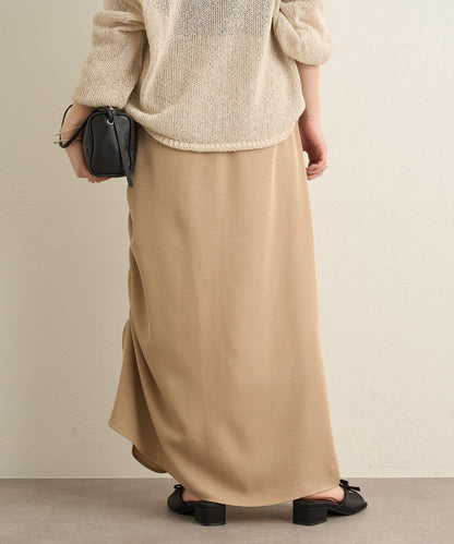 側抽褶設計 半身裙