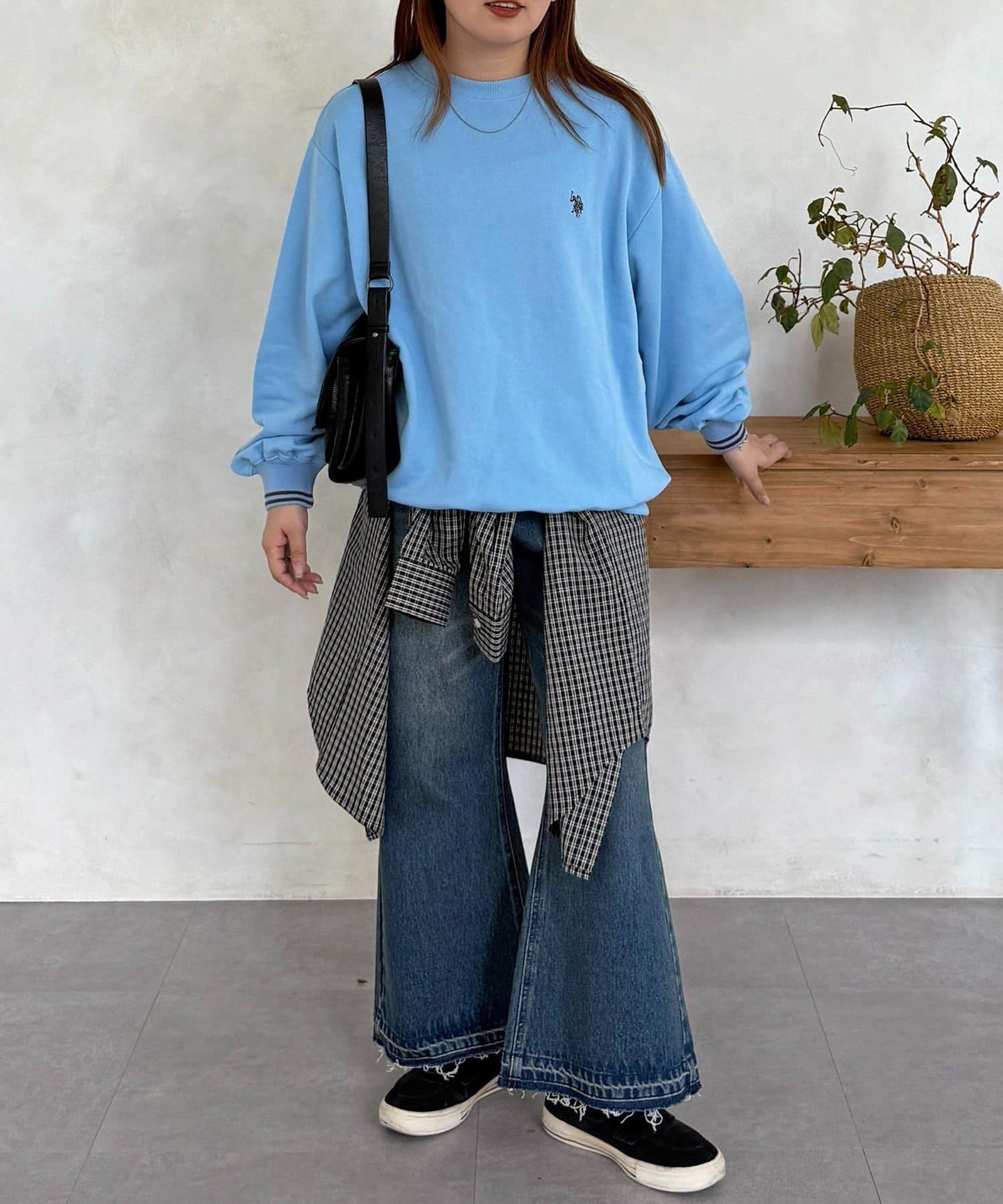 U.S. POLO ASSN. 羅紋裝飾 加絨衛衣