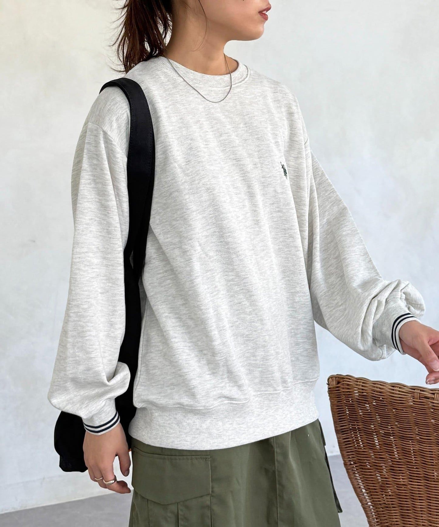 U.S. POLO ASSN. 羅紋裝飾 加絨衛衣