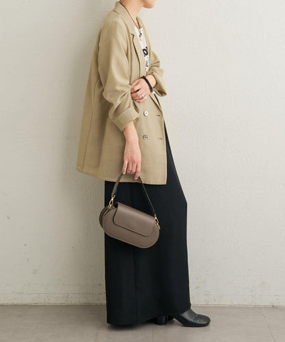 側抽褶設計 半身裙