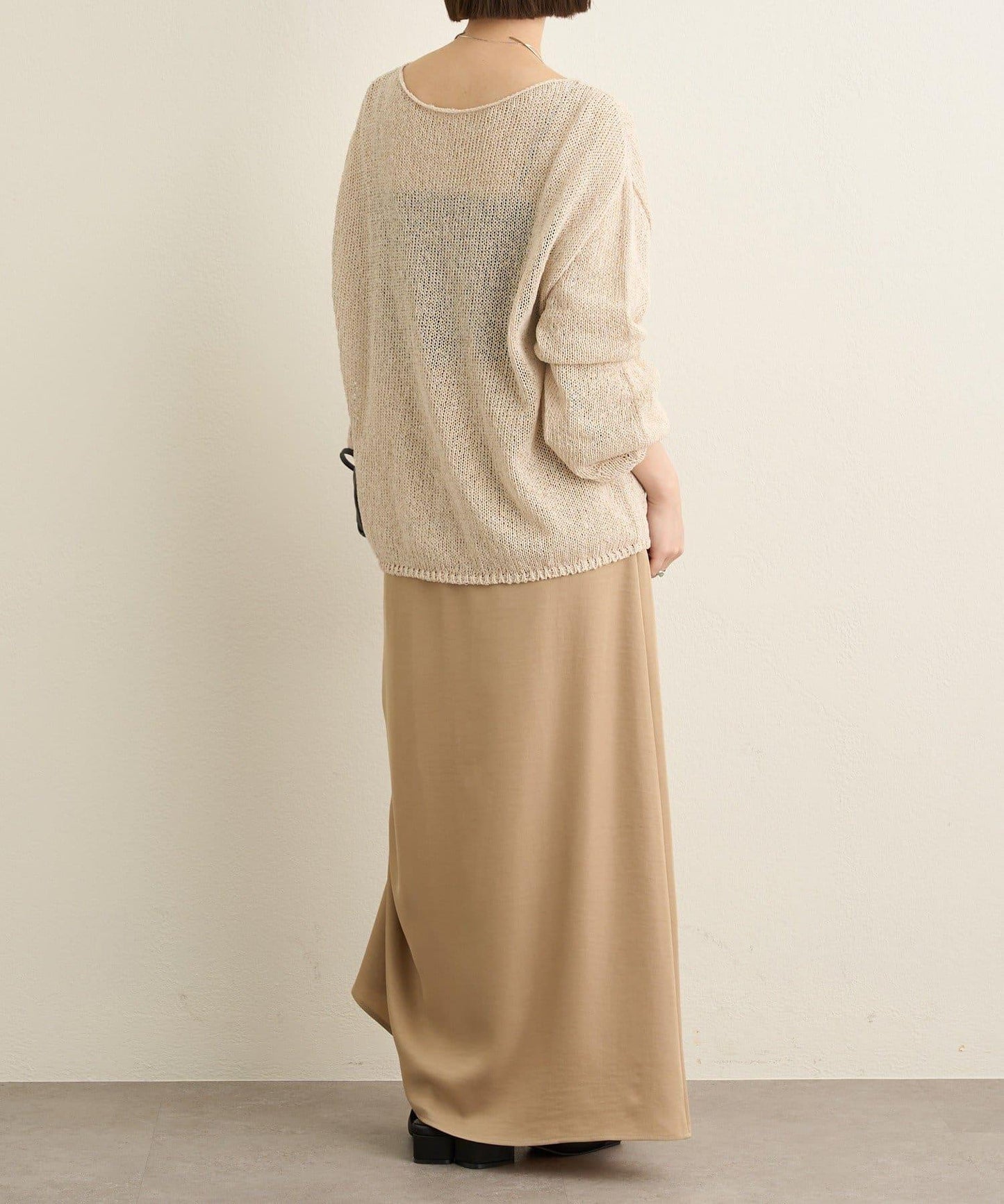 側抽褶設計 半身裙