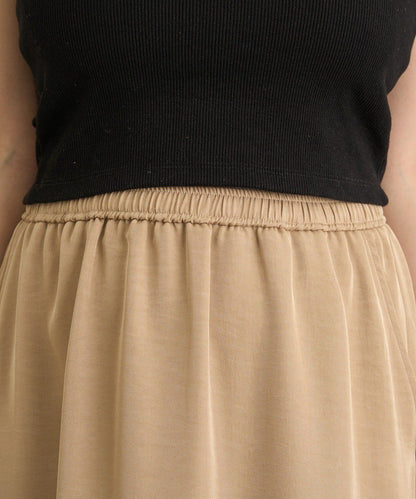 側抽褶設計 半身裙