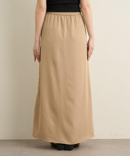 側抽褶設計 半身裙