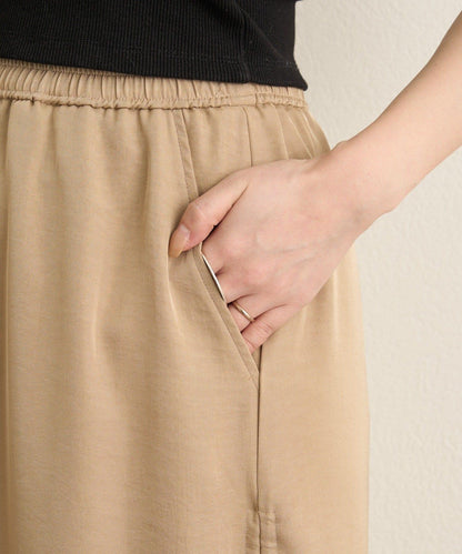 側抽褶設計 半身裙