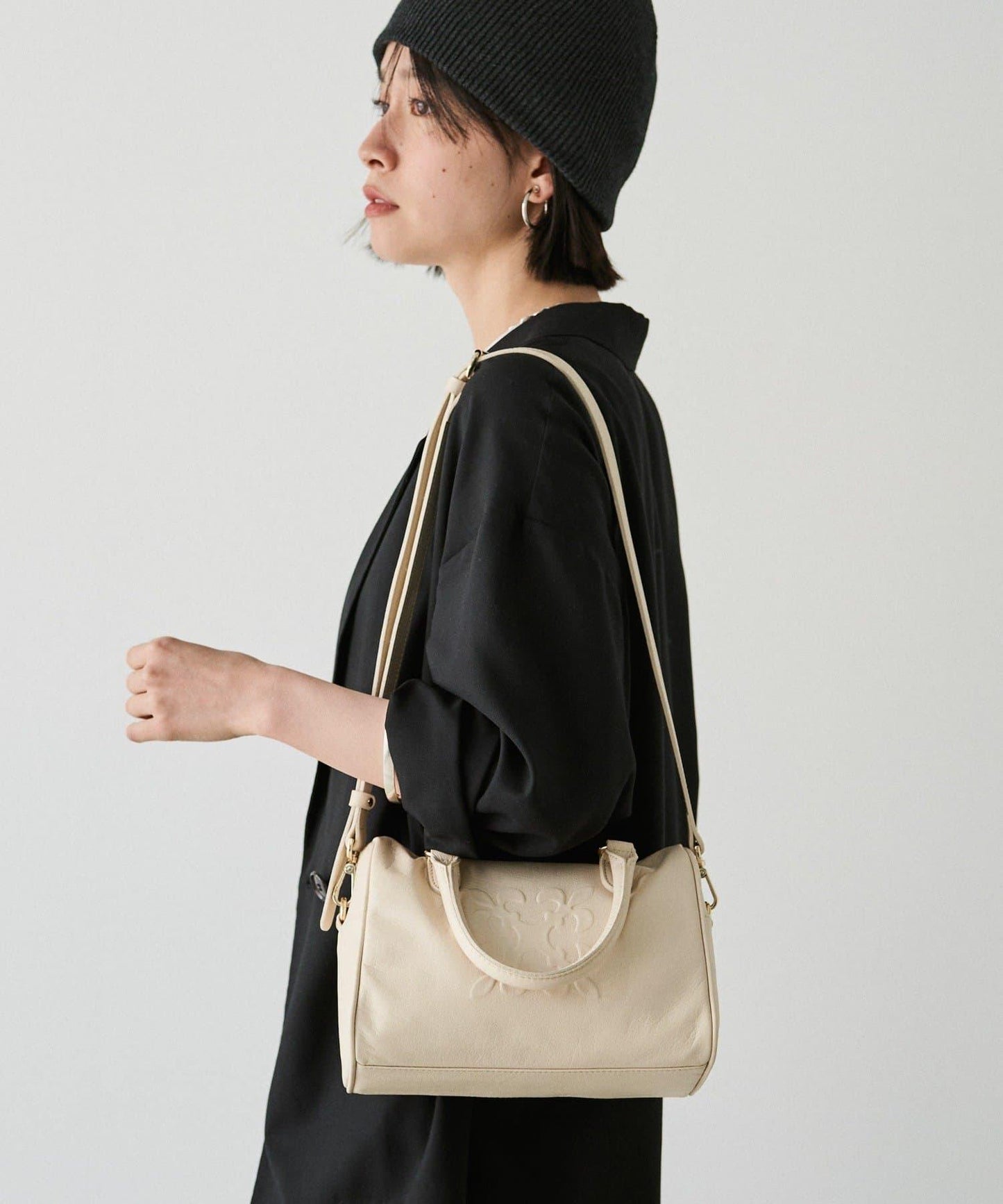 《composition》 2WAY 皮革迷你波士頓包